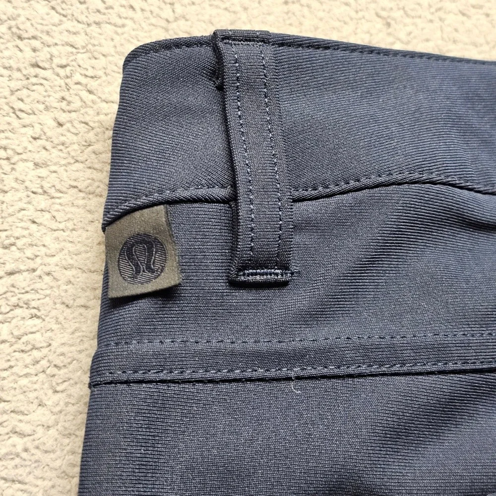 Lululemon Mens Commission‎ Pant Classic Navy Blue 36 Tech Chino Trousers LM5ADGT
